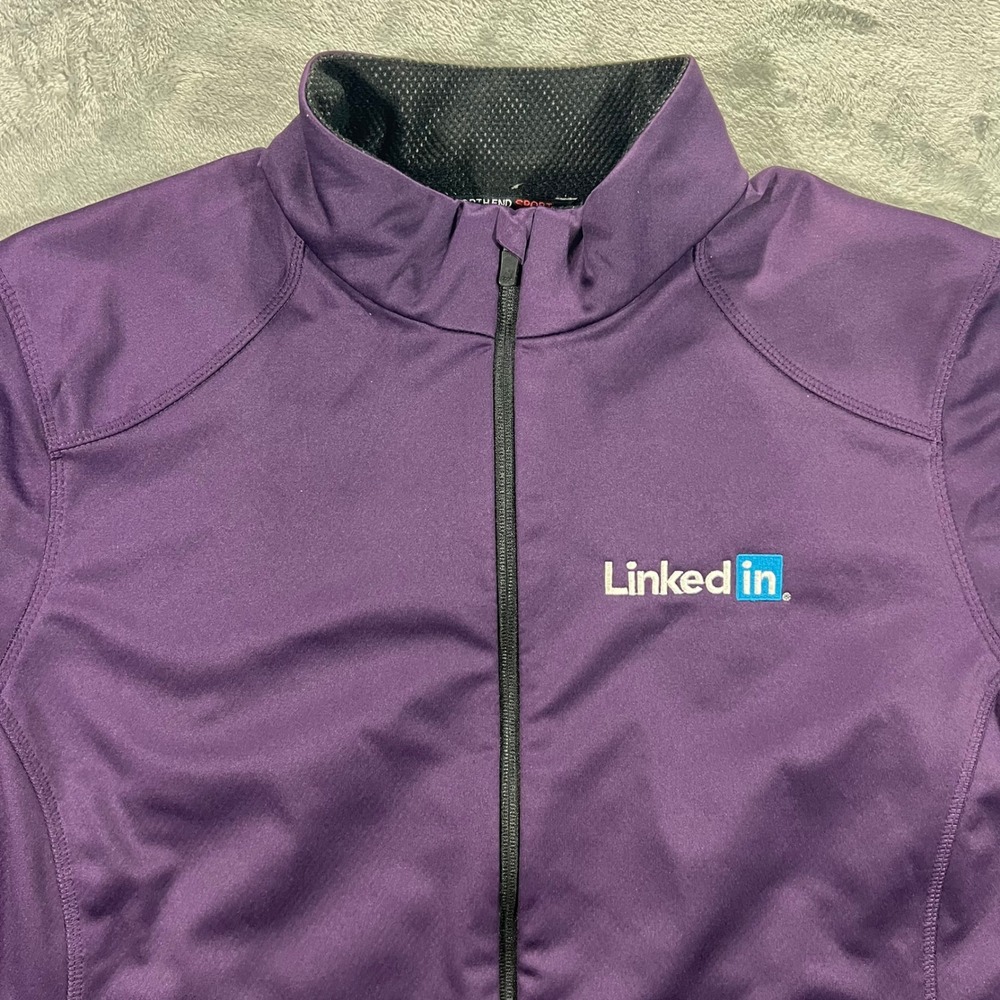 North End Sport Jacket Women XL Purple Excellent LinkedIn Tech Silicon Valley